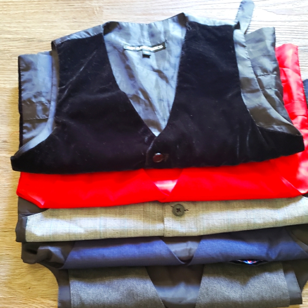 Boys Suit Vest 5 Pack